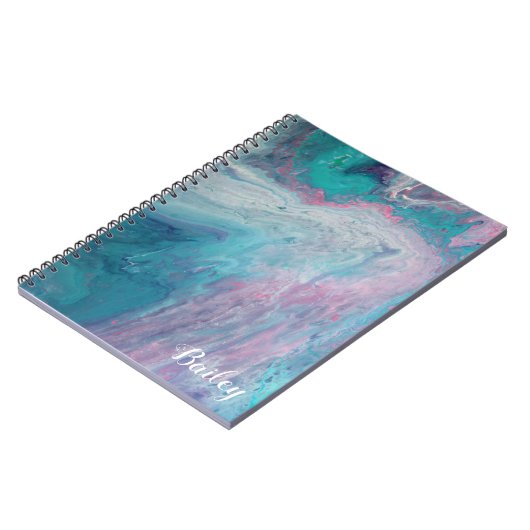 Marble Notebook Blue Notitieboek (Linkerzijde)