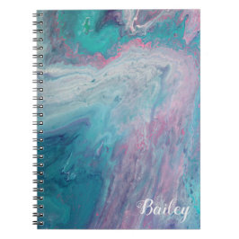 Marble Notebook Blue Notitieboek