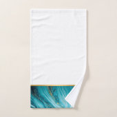 MARBLE OCEAN GOLD BATHROOM TOWEL SET BAD HANDDOEK (Handdoek)