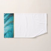 MARBLE OCEAN GOLD BATHROOM TOWEL SET BAD HANDDOEK (Handdoek)