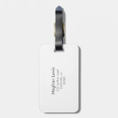 Marble Ombre ⎢ Monogram Bagagelabel (Achterkant verticaal)