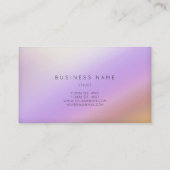Marble Ombre Paars Gold White Minimale Vip Visitekaartje (Achterkant)