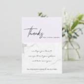 MARBLE PAARS TEXTURE CORPORATE BUSINESS LOGO BEDANKKAART (Staand voorkant)