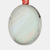Marble Pastel Glitter Premium Round Ornament (Links)