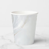 Marble Pastel Stone Textured 8oz Paper Cup Papieren Bekers (Voorkant)