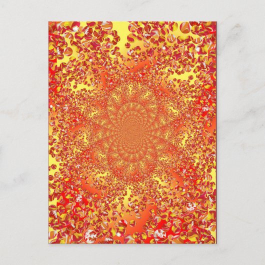 Marble Patch Kaleidoscoped Digital Art Briefkaart (Voorkant)