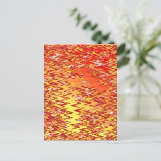 Marble Patch Tight Swirl Digital Art Briefkaart (Staand voorkant)