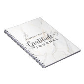 Marble Pattern Dankbaarheid Dagboek - Grijs & wit Notitieboek (Rechterzijde)