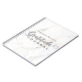 Marble Pattern Dankbaarheid Dagboek - Grijs & wit Notitieboek (Linkerzijde)