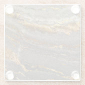 Marble Pattern Glazen Onderzetter (Achterkant)