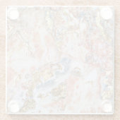 Marble Pattern Glazen Onderzetter (Achterkant)