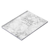 Marble Pattern Gratitude Journal - grijs en wit Notitieboek (Linkerzijde)