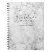 Marble Pattern Gratitude Journal - grijs en wit Notitieboek (Voorkant)