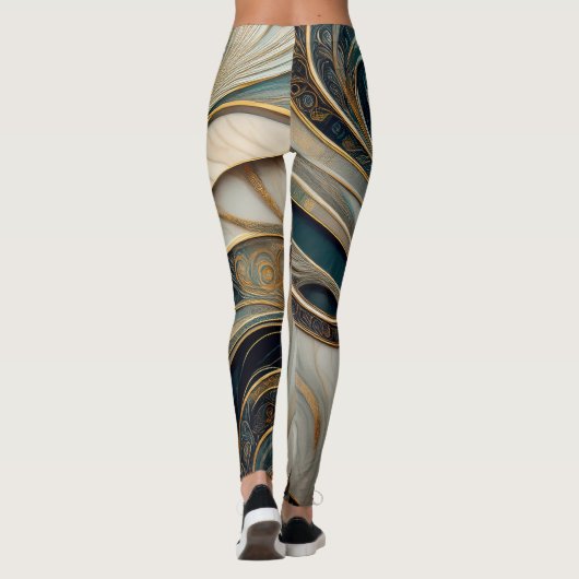 Marble Pattern Leggings (Achterkant)
