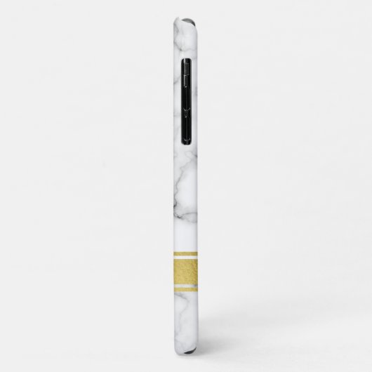 Marble Pattern met Gold Name Bord Case-Mate iPhone Case (Achterkant/links)
