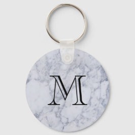 Marble Pattern Monogram Sleutelhanger
