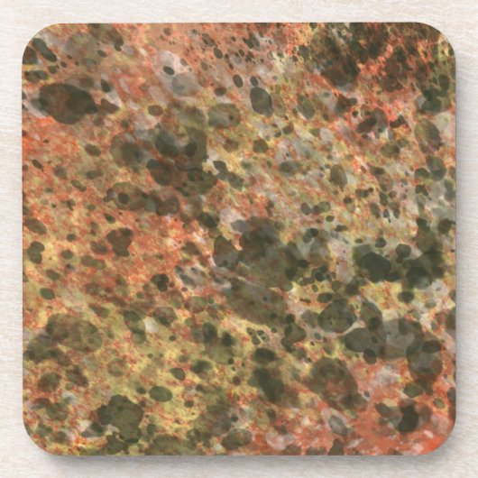 Marble Pattern Plastic Drink Coasters Gift Bier Onderzetter (Voorkant)