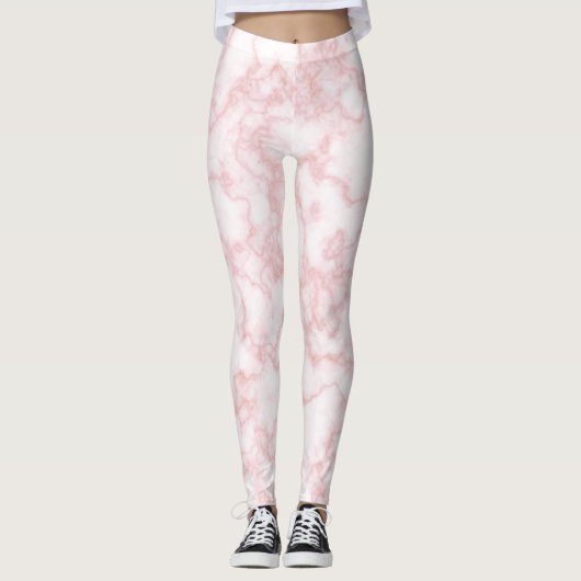 Marble Pattern roze Leggings (Voorkant)