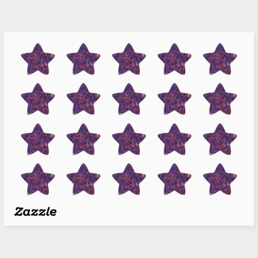 Marble Pattern Ster Sticker (Vel)