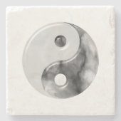 Marble Pattern Yin Yang Stone Onderzetter (Voorkant)