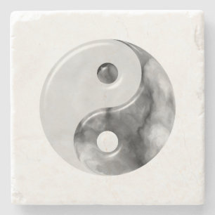 Marble Pattern Yin Yang Stone Onderzetter