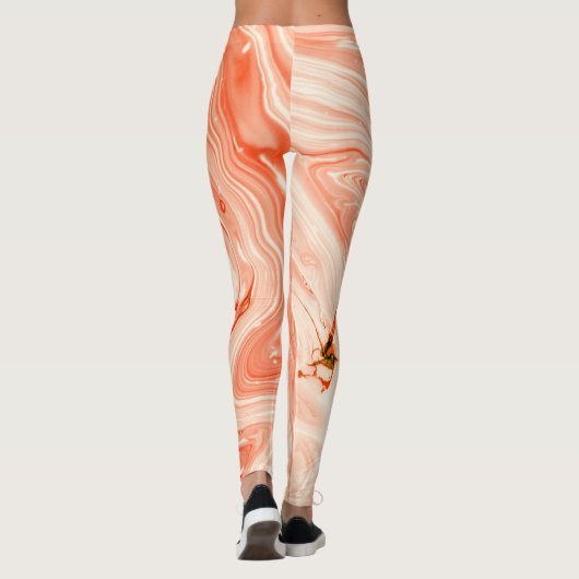 Marble Patterned Leggings (Achterkant)