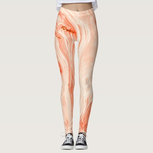 Marble Patterned Leggings (Voorkant)