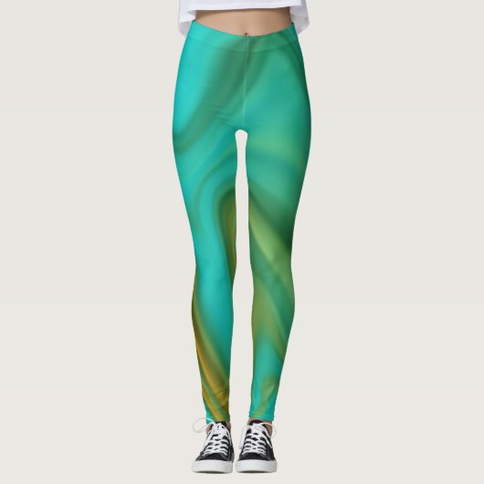 Marble Patterned Leggings (Voorkant)