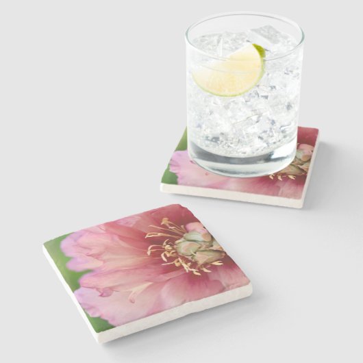 Marble Peony Onderzetter (Zijkant)