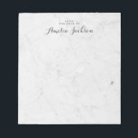 Marble Personalized Notitieblok Stationery<br><div class="desc">Meer  notebooks in de Little Bayleigh Store!</div>
