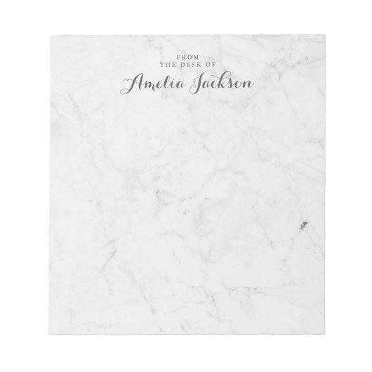 Marble Personalized Notitieblok Stationery (Voorkant)