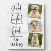 Marble Pet Dog Memorial Gepersonaliseerd Foto Coll Fotoplaat (Voorkant)