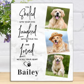 Marble Pet Dog Memorial Gepersonaliseerd Foto Coll Fotoplaat