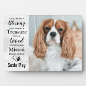 Marble Pet Loss Keepaardse Pet Memorial Foto Fotoplaat (voorkant)