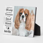 Marble Pet Loss Keepaardse Pet Memorial Foto Fotoplaat (Zijkant)