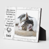 Marble Pet Loss Keepomwille Cat Memorial Fotoplaat (Zijkant)