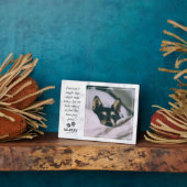 Marble Pet Loss Pet Memorial Foto Fotoplaat (Zijkant)