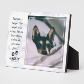 Marble Pet Loss Pet Memorial Foto Fotoplaat (Zijkant)