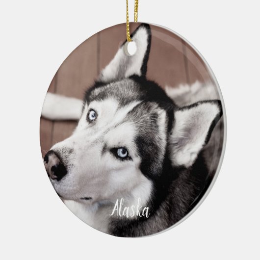Marble Pet Loss Quote Dog Foto Pet Memorial Keramisch Ornament (Links)