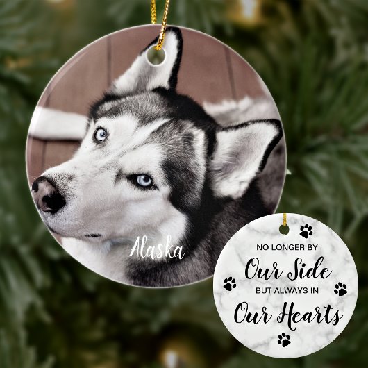 Marble Pet Loss Quote Dog Foto Pet Memorial Keramisch Ornament