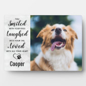 Marble Pet Loss Remembrance Keepomwille Pet Memori Fotoplaat (voorkant)