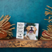 Marble Pet Loss Remembrance Keepomwille Pet Memori Fotoplaat (Zijkant)