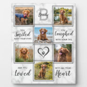 Marble Pet Memorial Foto Collage Keepslag Fotoplaat (Voorkant)