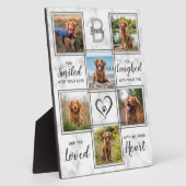 Marble Pet Memorial Foto Collage Keepslag Fotoplaat (Zijkant)
