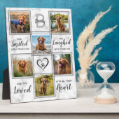 Marble Pet Memorial Foto Collage Keepslag Fotoplaat (Zijkant)