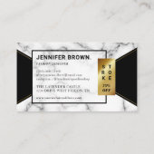 Marble Photo Booth Lijst Visitekaartje (Achterkant)