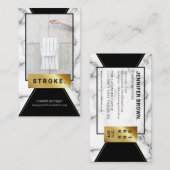 Marble Photo Booth Lijst Visitekaartje (Voorkant / Achterkant)