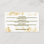 Marble Photo Credit Repair Visitekaartje (Achterkant)