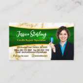 Marble Photo Credit Repair Visitekaartje (Voorkant)