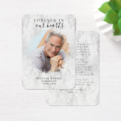 Marble Photo Funeral Prayer Kaart (Bureau)